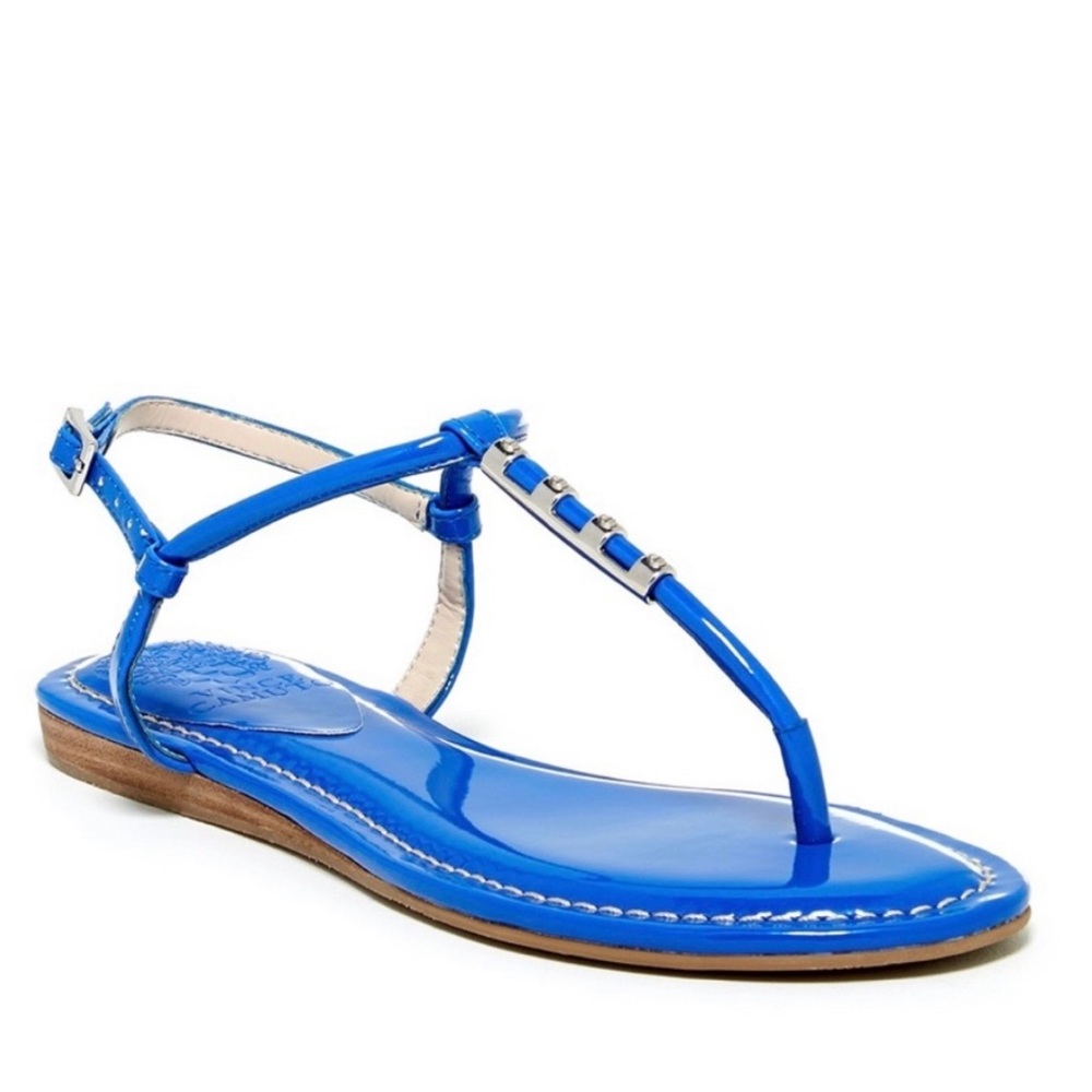 Vince Camuto Royal Blue Sandals with Silver Accent